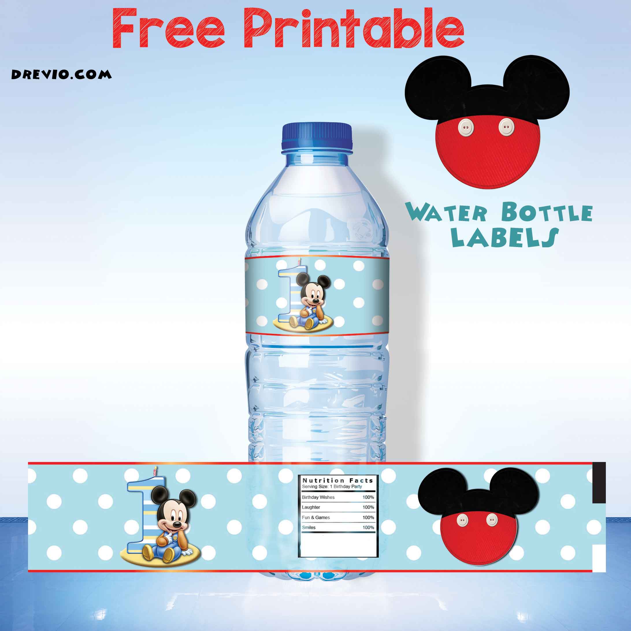printable trolls water bottle labels