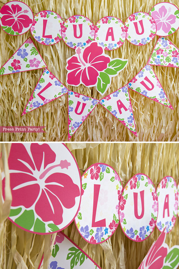 printable tropical banner