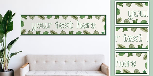 Tropical Themed Editable Banner | Twinkl Party - Twinkl