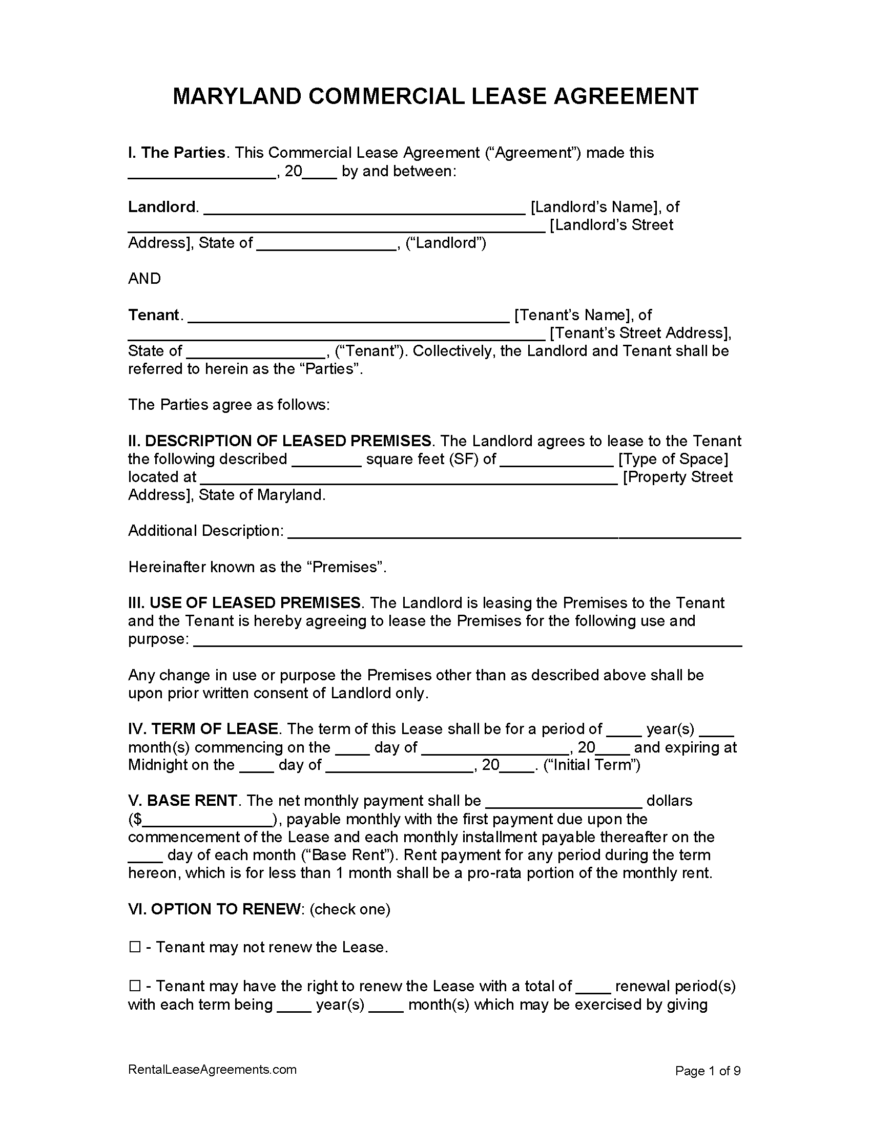 printable truck lease agreement