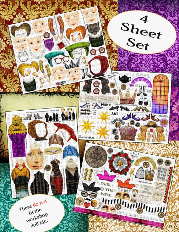printable tudor paper dolls