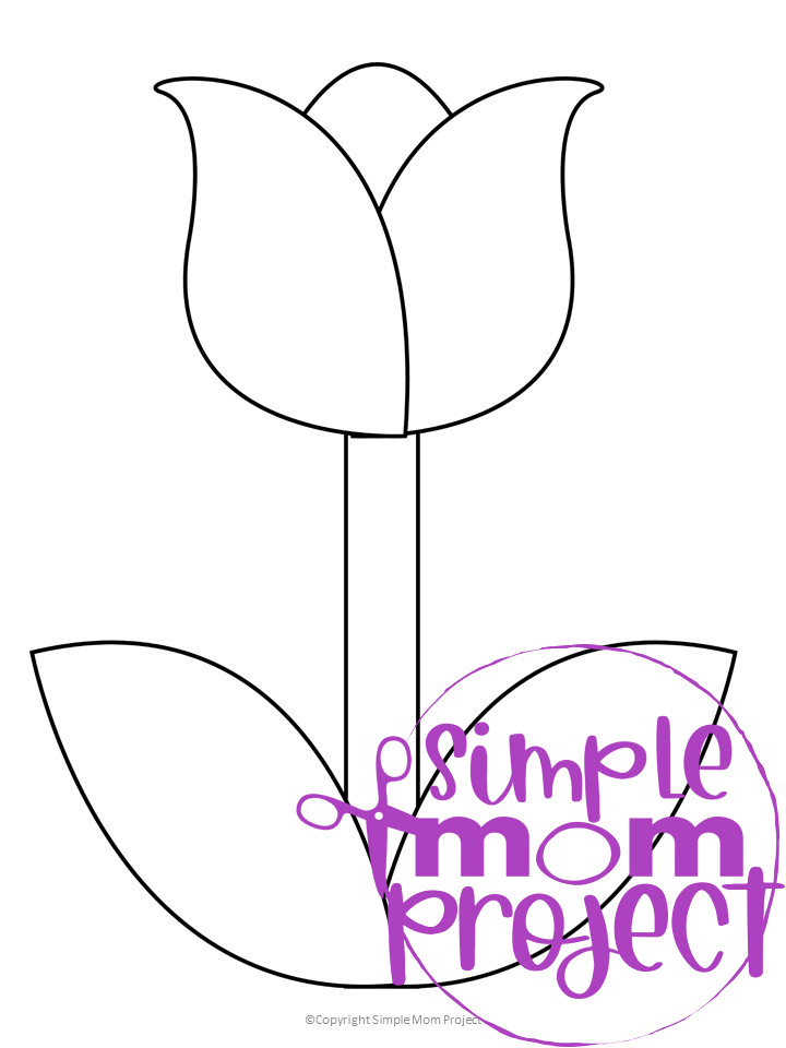 free-printable-tulip-template-simple-mom-project-worksheets-library for Free Printable Pictures Of Tulips Free Printable Tulip Template - Simple Mom Project - Worksheets Library for Free Printable Pictures Of Tulips
