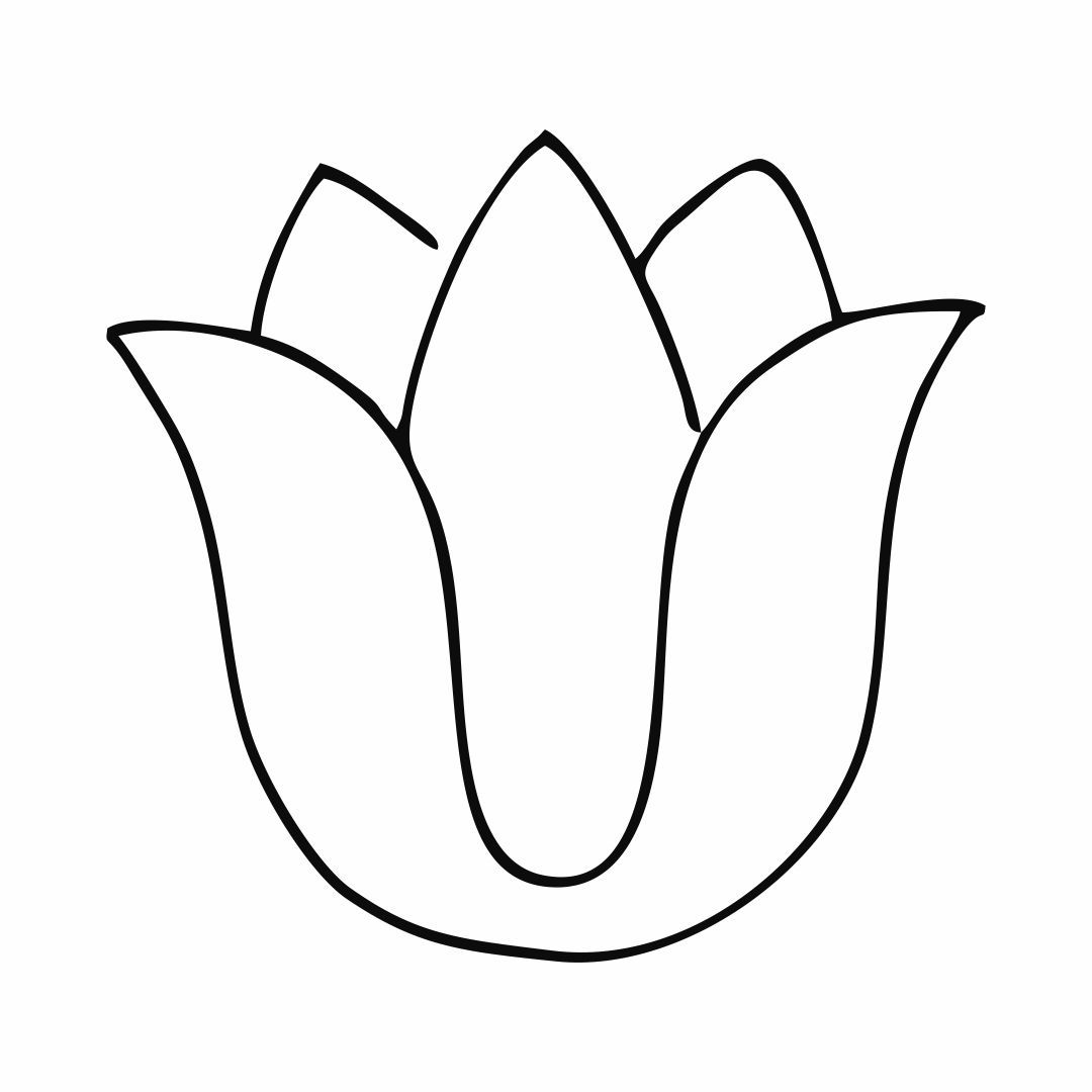 Tulip Stencil - 10 Free PDF Printables | Printablee