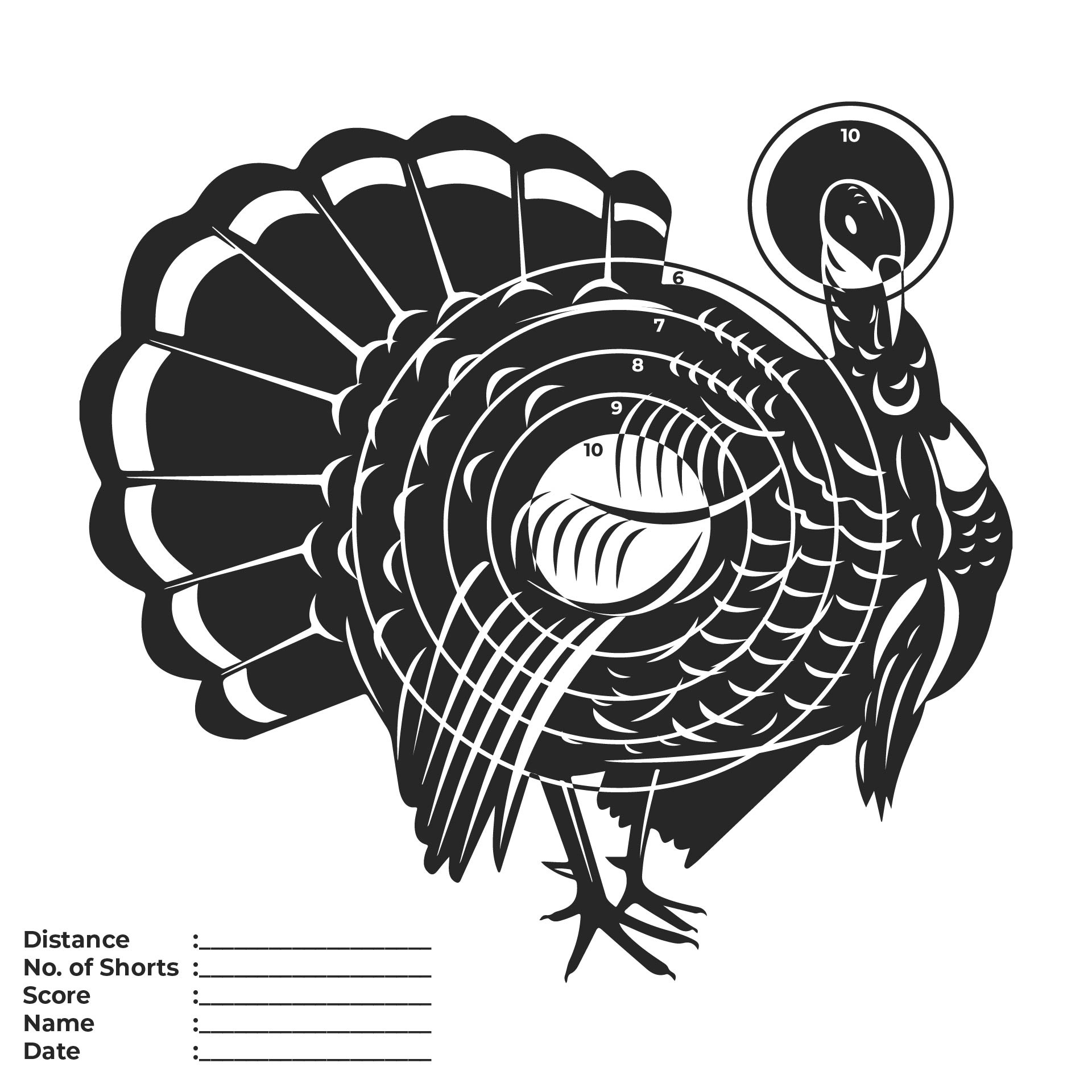 turkey target real size - 10 free pdf printables | printablee