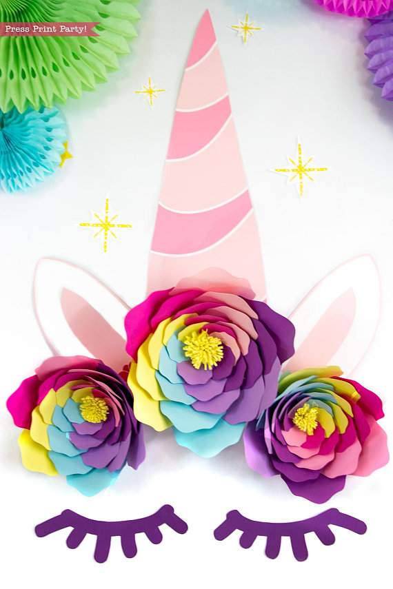 printable unicorn birthday banner