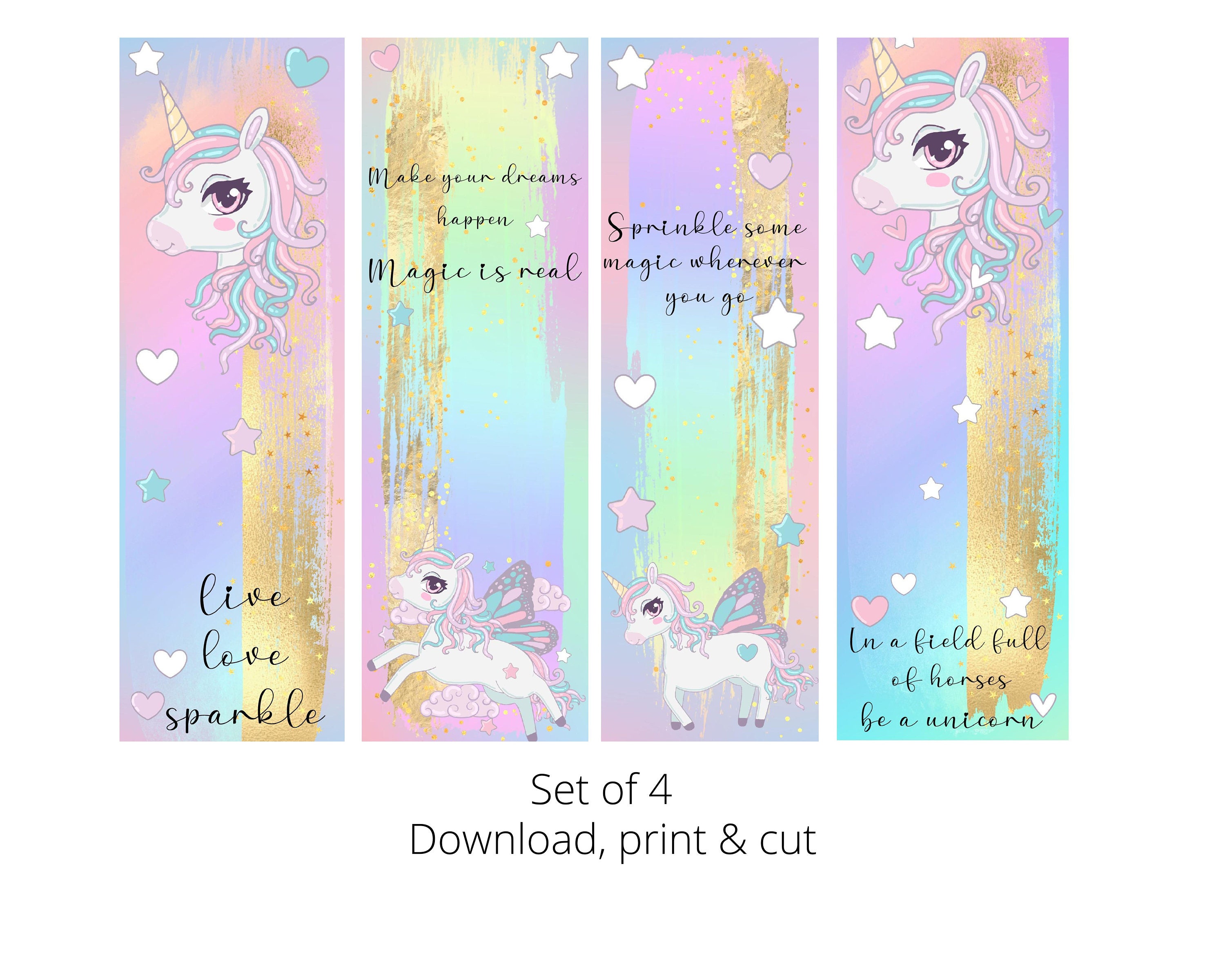 Free Printable Unicorn Bookmarks Download Free Printable Unicorn Free Printable Unicorn Bookmarks Download Free Printable Unicorn