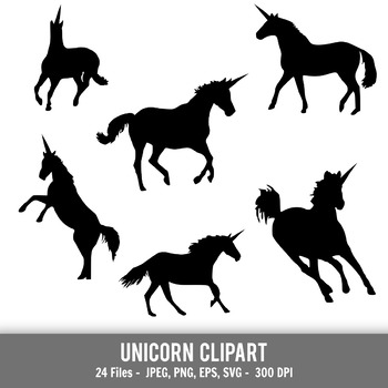 printable unicorn clipart