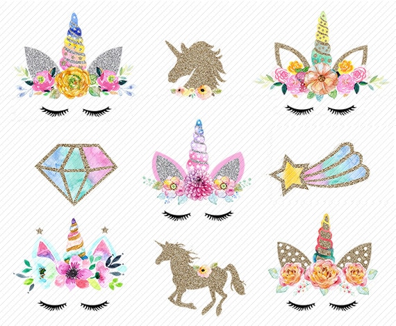 printable unicorn clipart