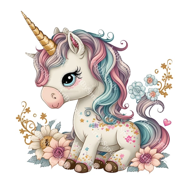 printable unicorn clipart