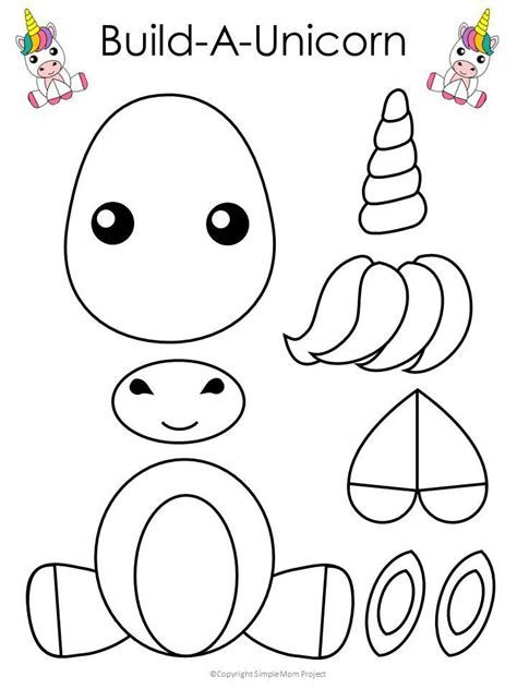 Free Printable Unicorn Craft For Kids #craftsforkids Looking For A ...