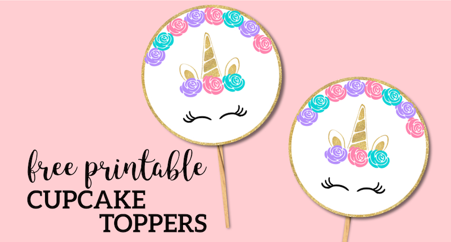 printable unicorn cupcake wrappers
