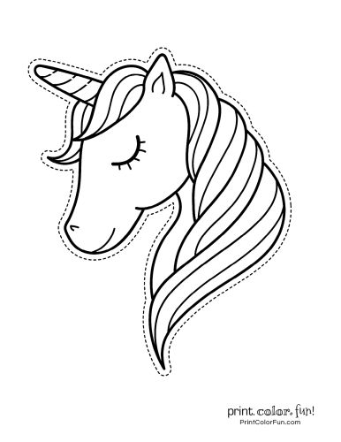 printable unicorn drawing