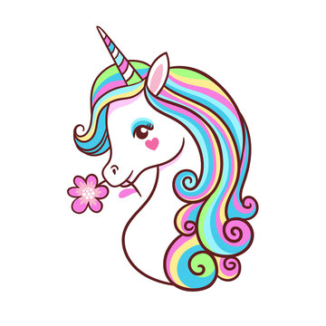 printable unicorn face