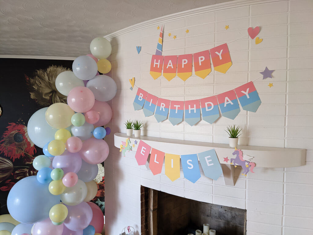 printable unicorn garland