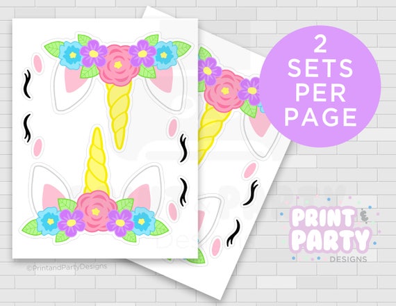 printable unicorn gift bags