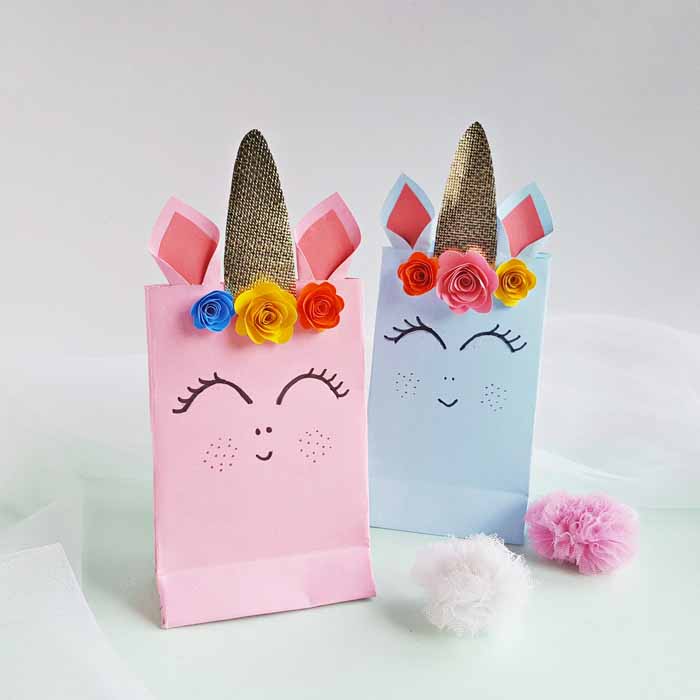 printable unicorn gift bags