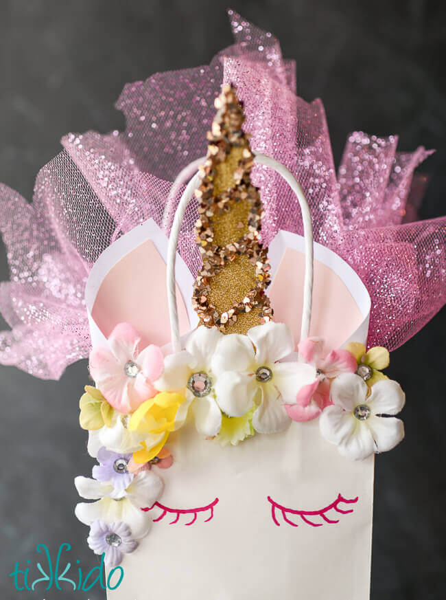 printable unicorn gift bags