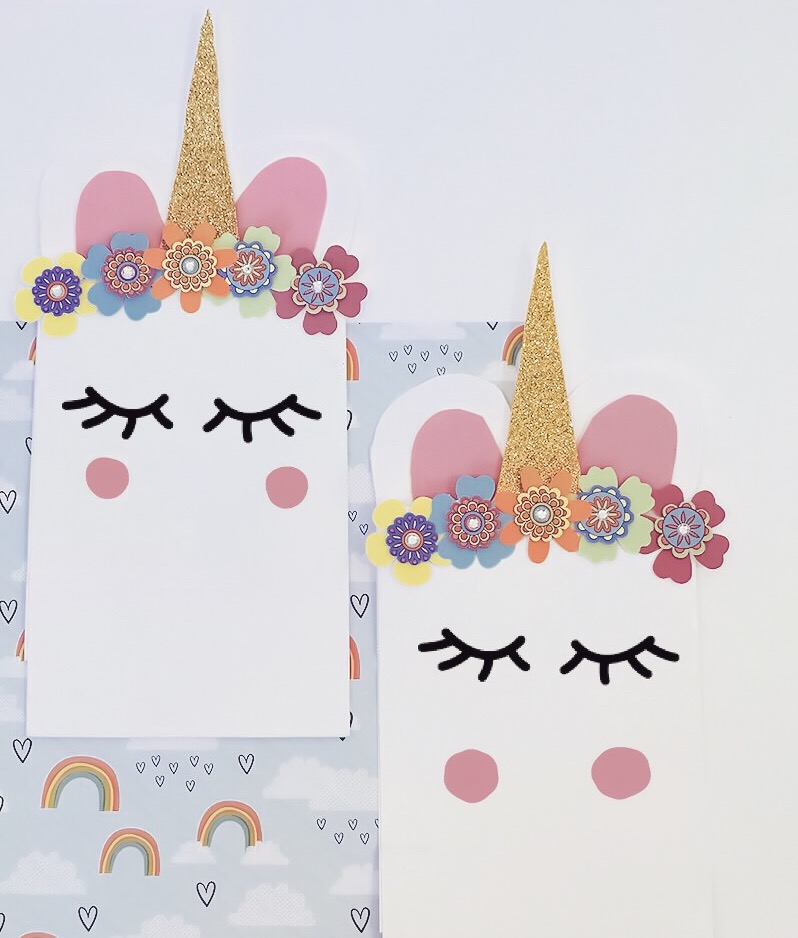 printable unicorn gift bags