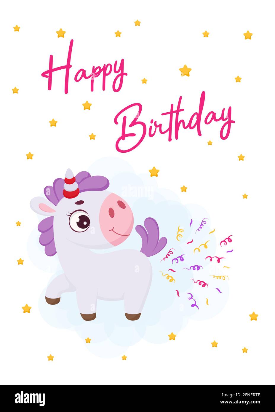 Happy Birthday printable party greeting card template with cute ...