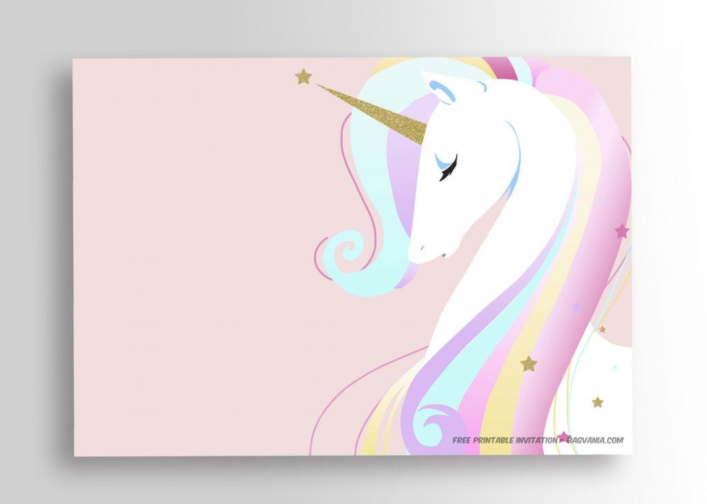 printable unicorn greeting card