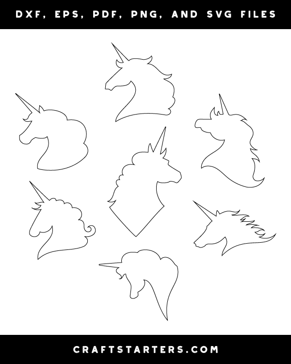 printable unicorn head pictures