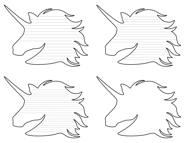 printable unicorn head pictures