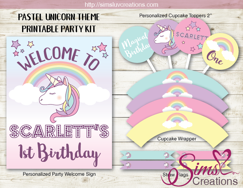 printable unicorn kit