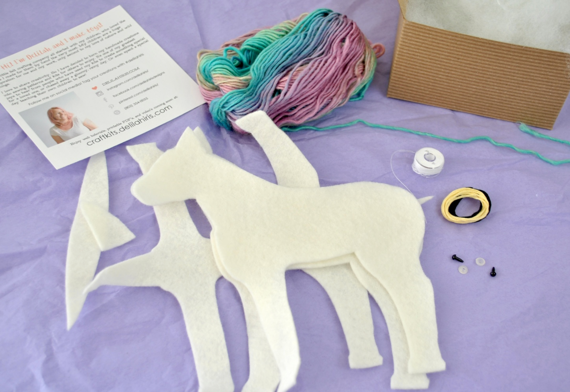 DIY - Unicorn - Pastel Sewing Kit - Monster