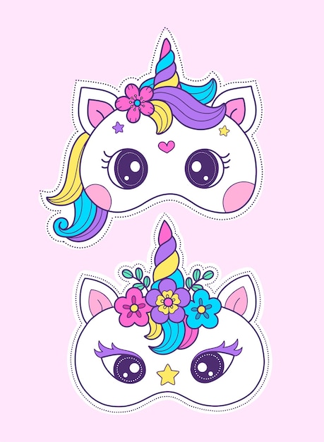 printable unicorn mask