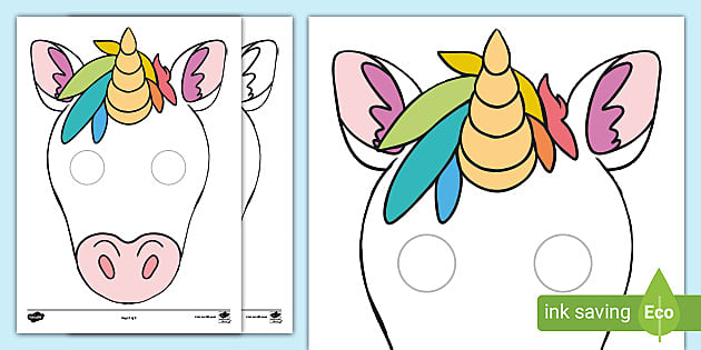 printable unicorn mask