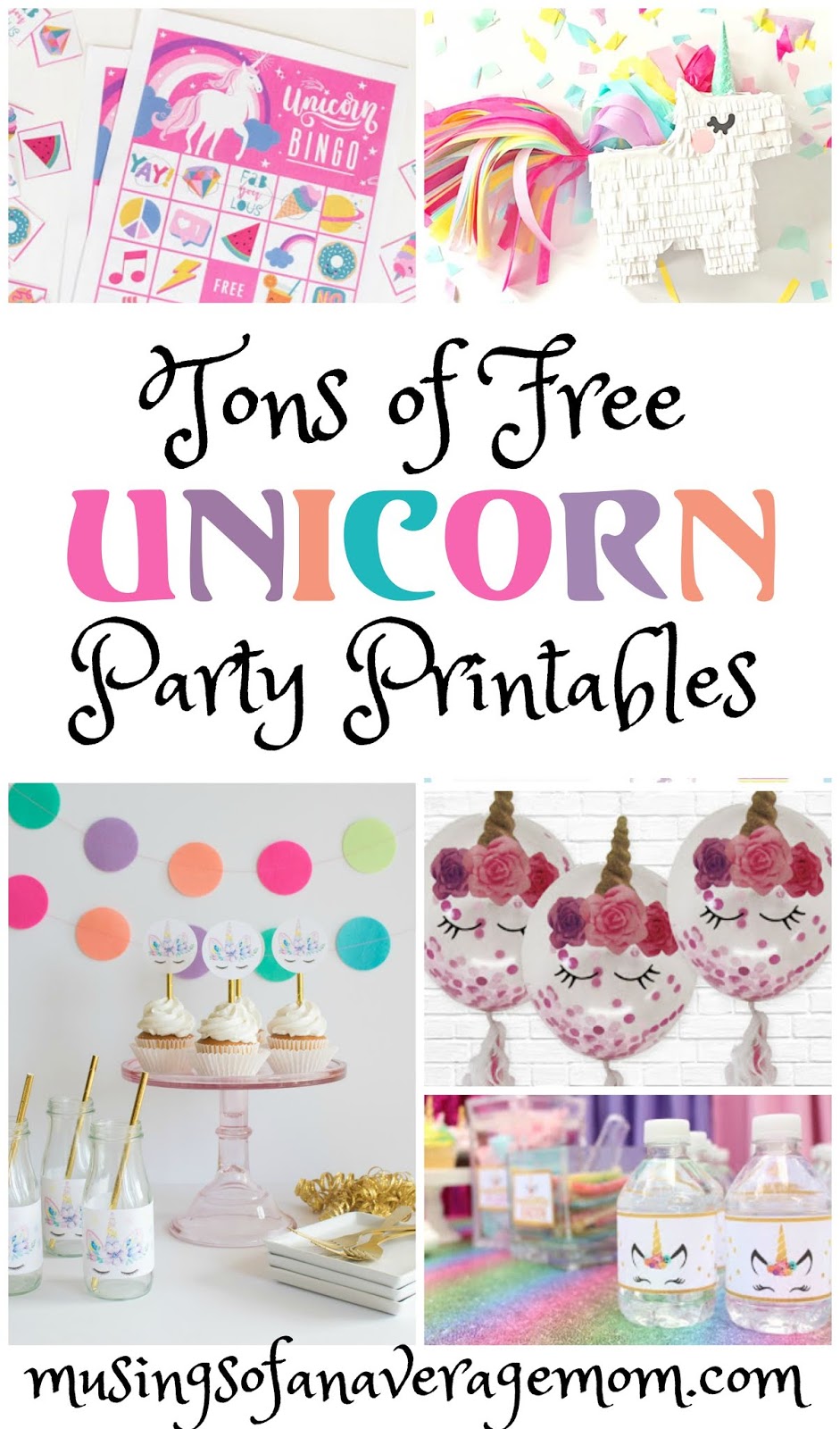 Musings of an Average Mom: Unicorn Party