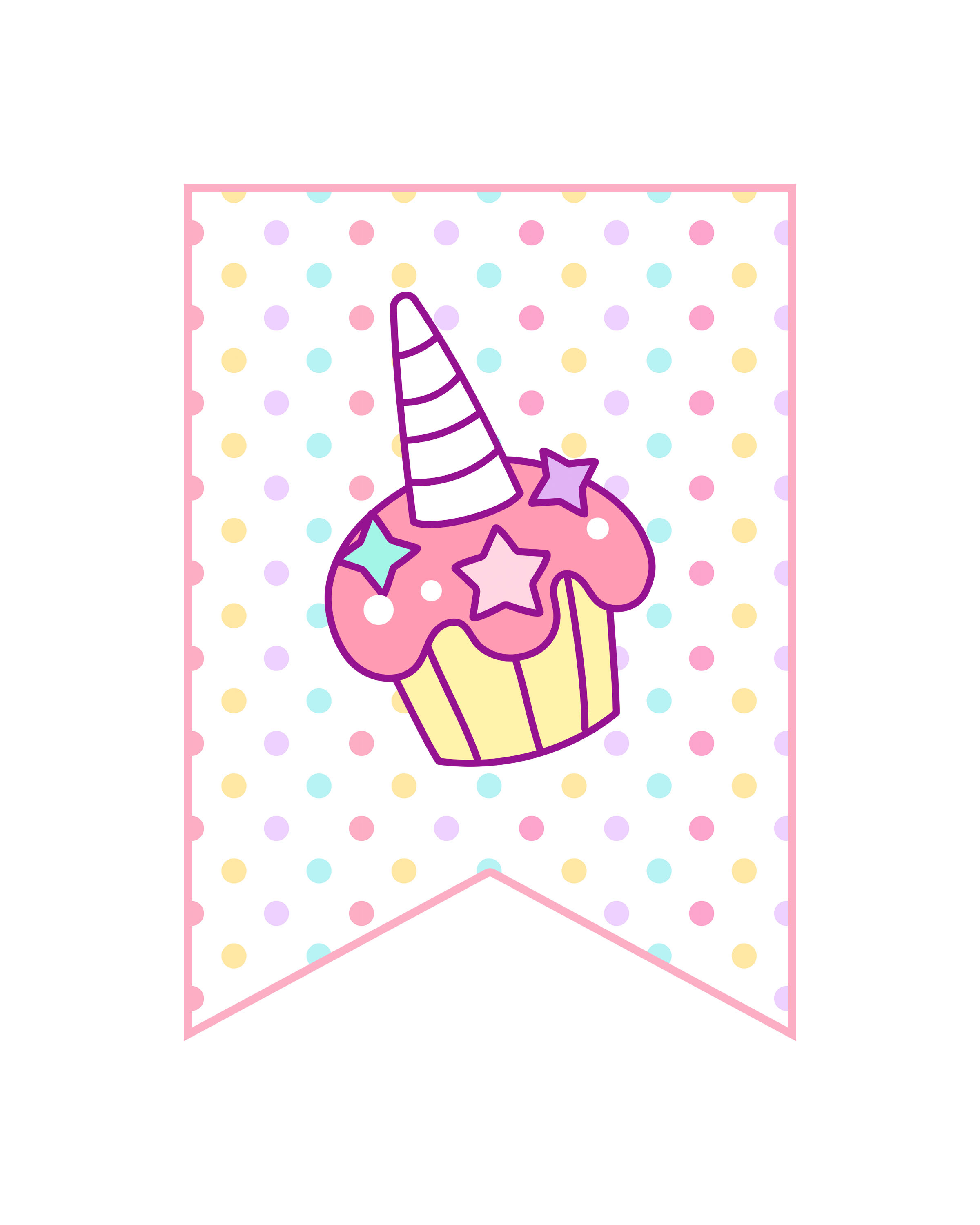 Free Printable Unicorn Party Decorations Pack - The Cottage Market