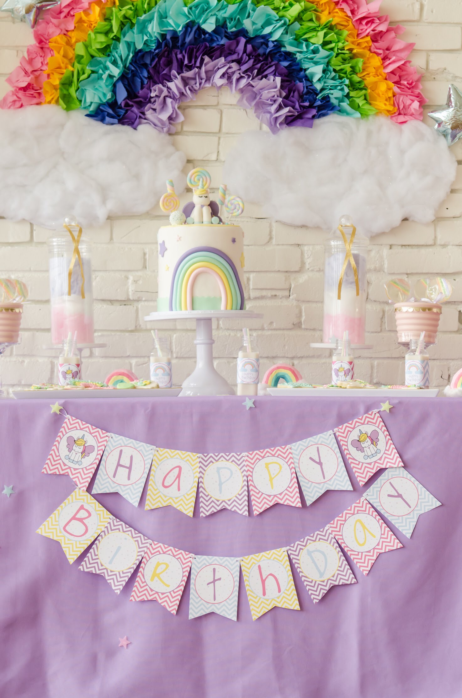 printable unicorn party decor