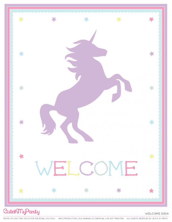 The Best Free Unicorn Birthday Party Printables! | Catch My Party