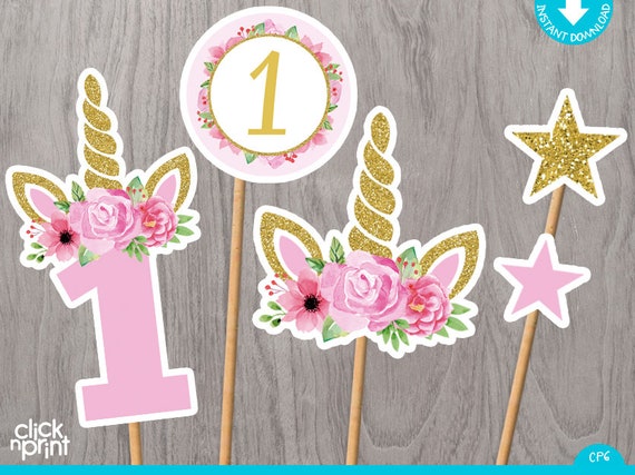 printable unicorn party decorations
