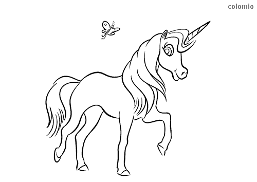 Unicorns coloring pages » Free &  Printable » Unicorn coloring sheets