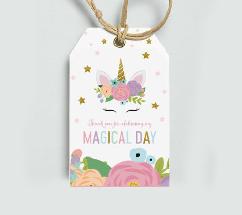 Party Bazaar Unicorn Theme Thank You Card | Set of 20 | 4 * 3 inches | For  Birthday, Naming Ceremony to Thank Your Loved Ones (Thank You For Making My  ...