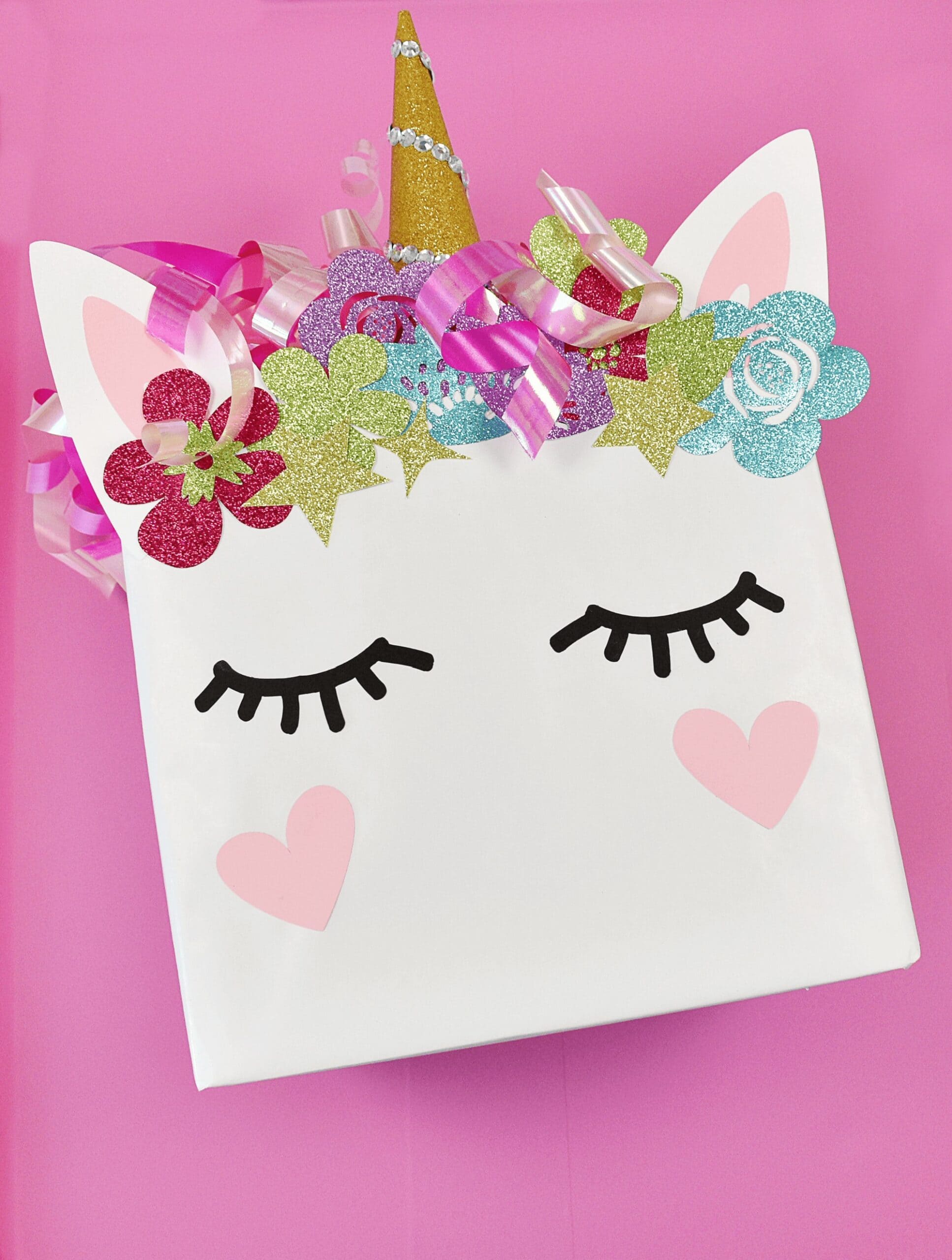 printable unicorn valentine box templates