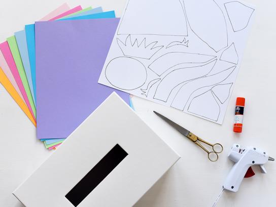 printable unicorn valentine box templates