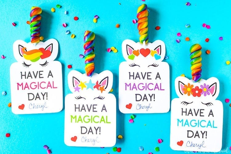 Unicorn Printable Valentine Cards - Thats What {Che} Said...