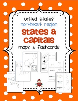 FREE US Northeast Region States &  Capitals Maps by MrsLeFave | TPT