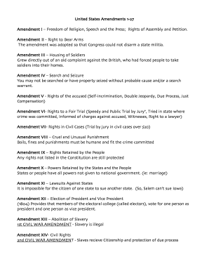 printable united states constitution and amendments