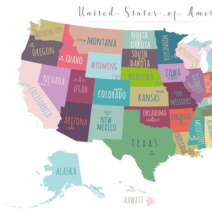 printable united states map with cities
