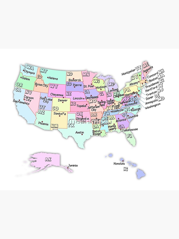Blank Us Map Clipart Map Outline - Printable United States Map With State Names And Capitals 32 