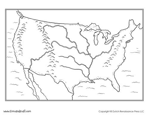 Blank Map of the United States | Printable USA Map PDF Template ...