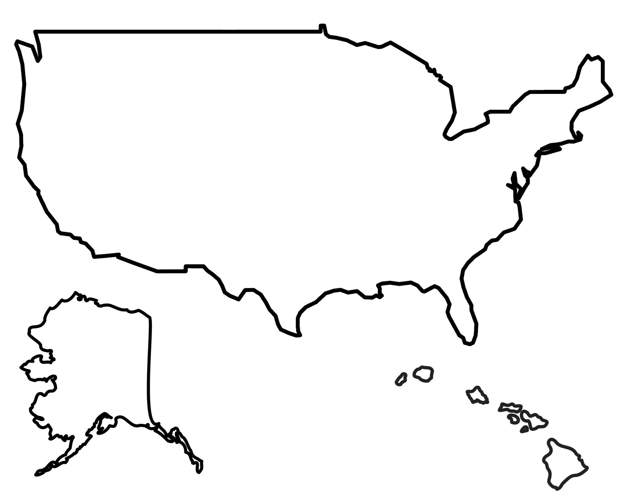printable united states map