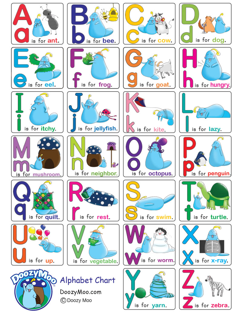 printable uppercase alphabet chart
