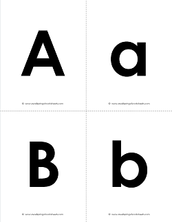 printable uppercase letters flashcards