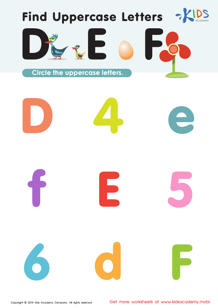 printable uppercase letters worksheets