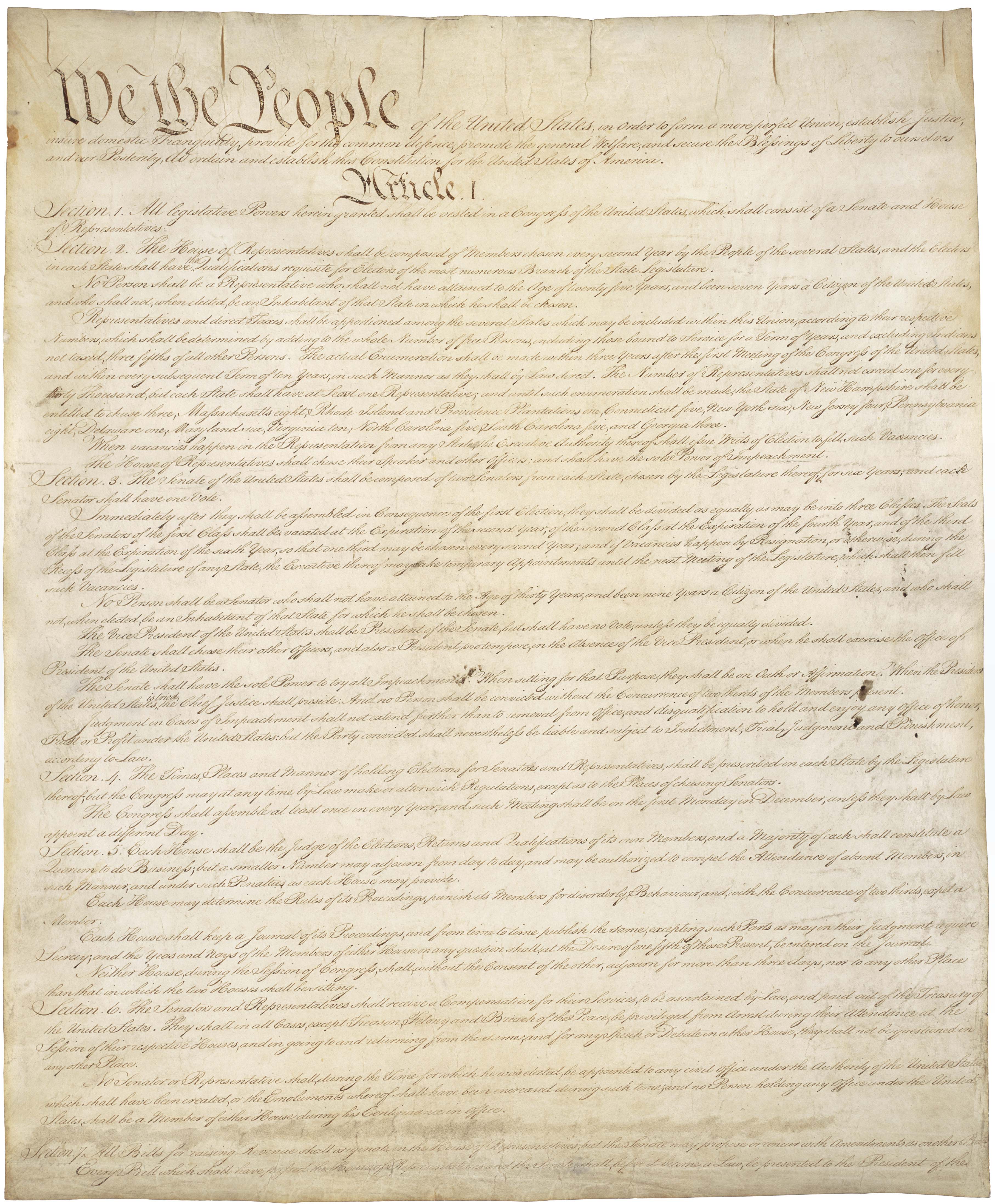 The Constitution of the United States | National Archives